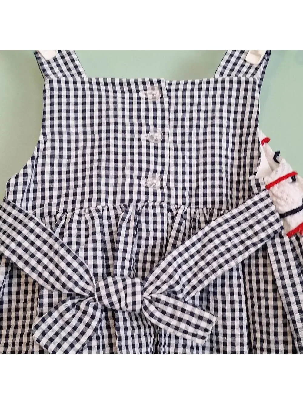 Emily Rose Fourth Of July Blue Plaid Butterfly Dress Size 12M